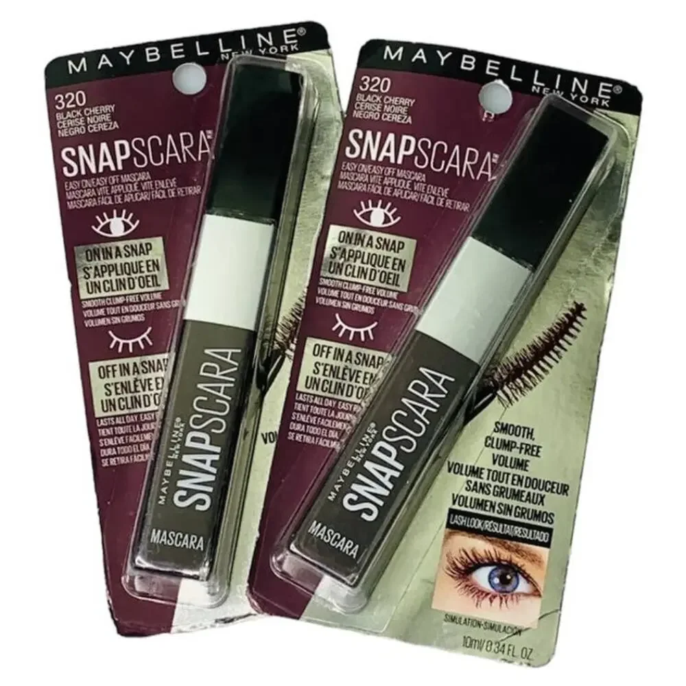 Set of 2 Maybelline Snapscara Mascara, 320 Black Cherry